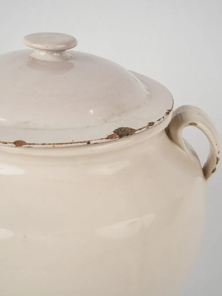 Antique lidded preserving pot - Martres-Tolosane 11½"