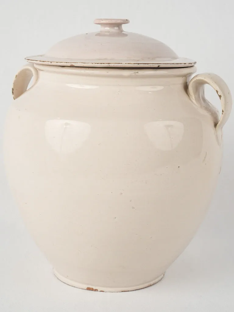 Antique lidded preserving pot - Martres-Tolosane 11½"
