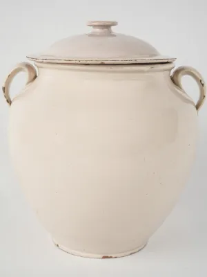 Antique lidded preserving pot - Martres-Tolosane 11½"