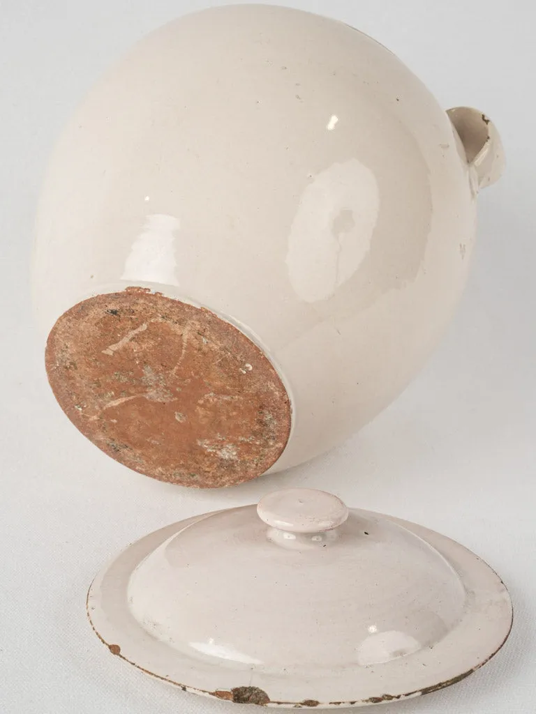 Antique lidded preserving pot - Martres-Tolosane 11½"