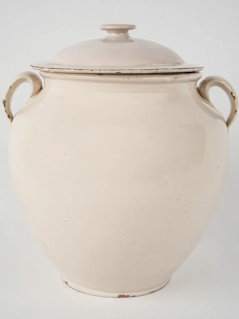 Antique lidded preserving pot - Martres-Tolosane 11½"