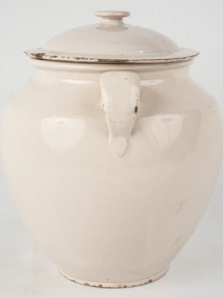 Antique lidded preserving pot - Martres-Tolosane 11½"
