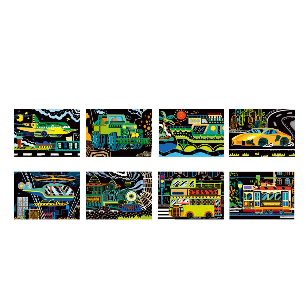 Avenir - Scratch Art - Transportation