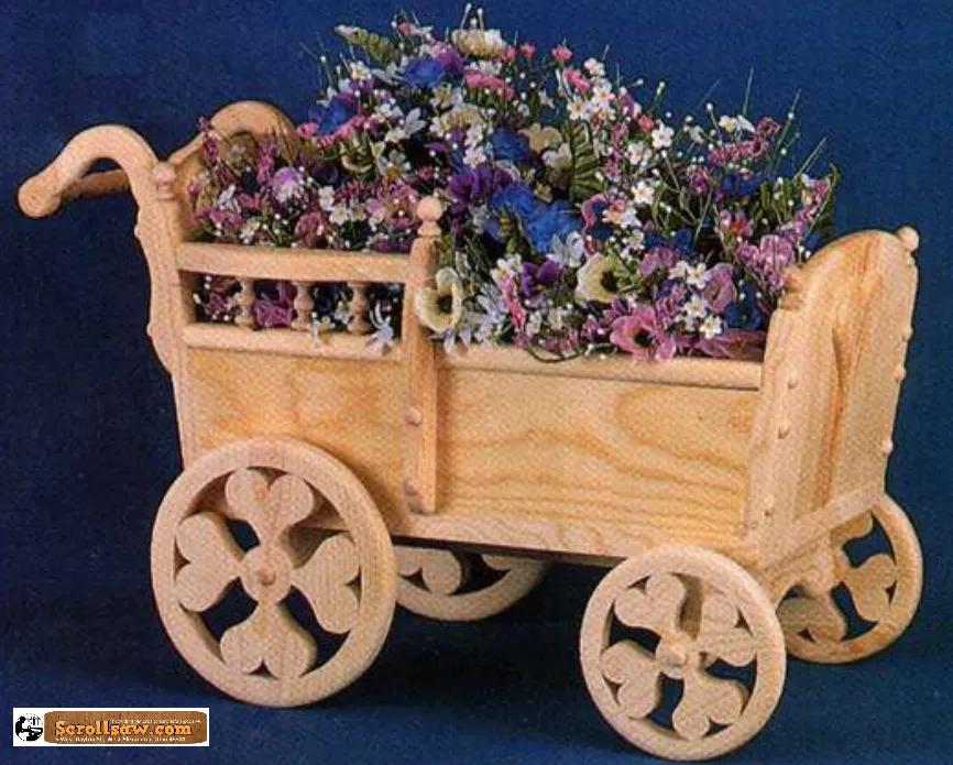 Baby Carriage Planter Pattern