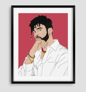 Bad Bunny Fine Art Print