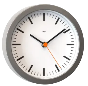 Bai Studio Wall Clock Swiss Railway White – 6"