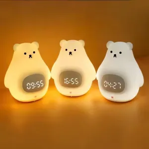 Big White Bear Night Light & Alarm Clock