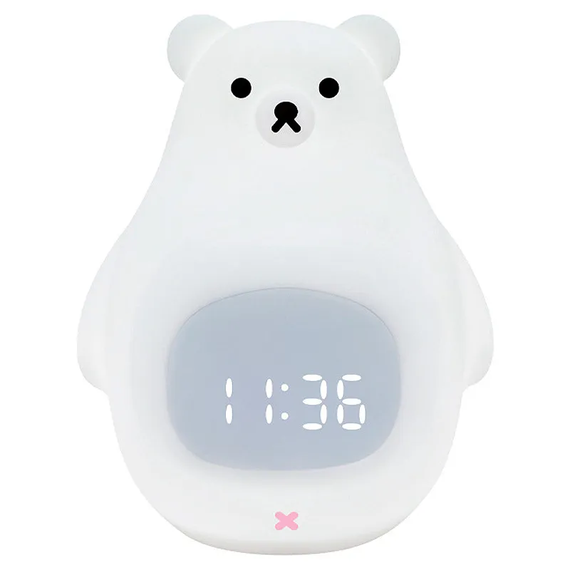 Big White Bear Night Light & Alarm Clock