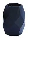 BLACK METAL VASE
