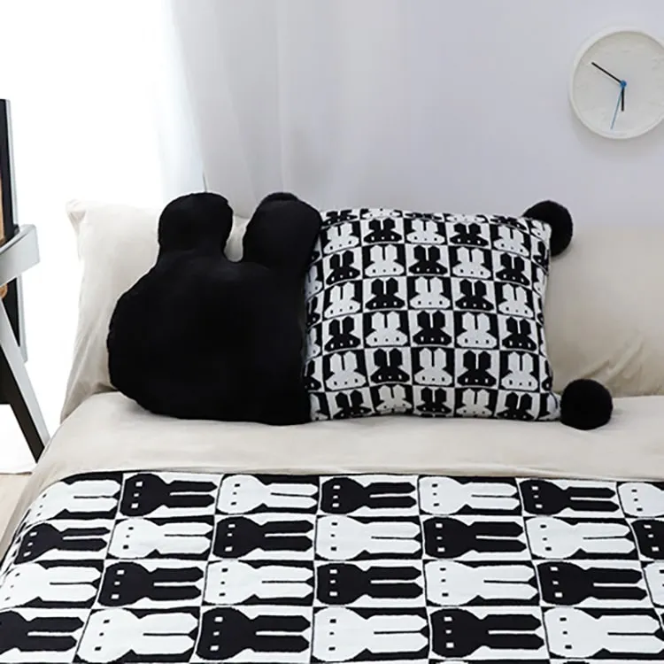 Black Rabbit Cushion