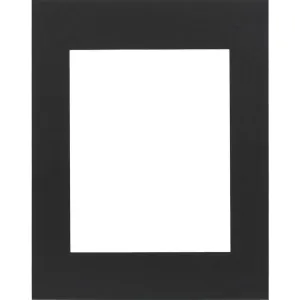 Black Rectangle Photo Mat: 11 x 14 Inches