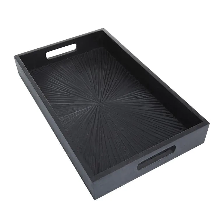 BLACK WOOD TRAY