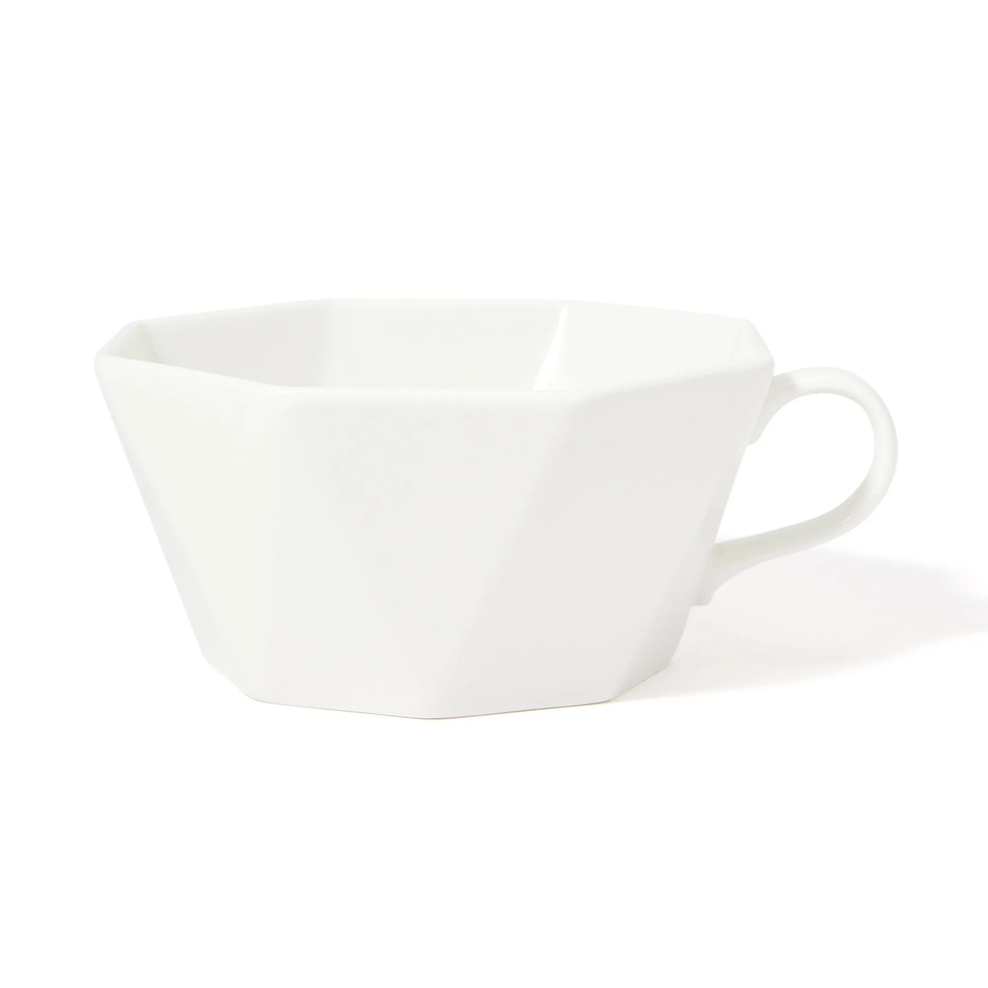 Blanche Soup Cup Octagon  White