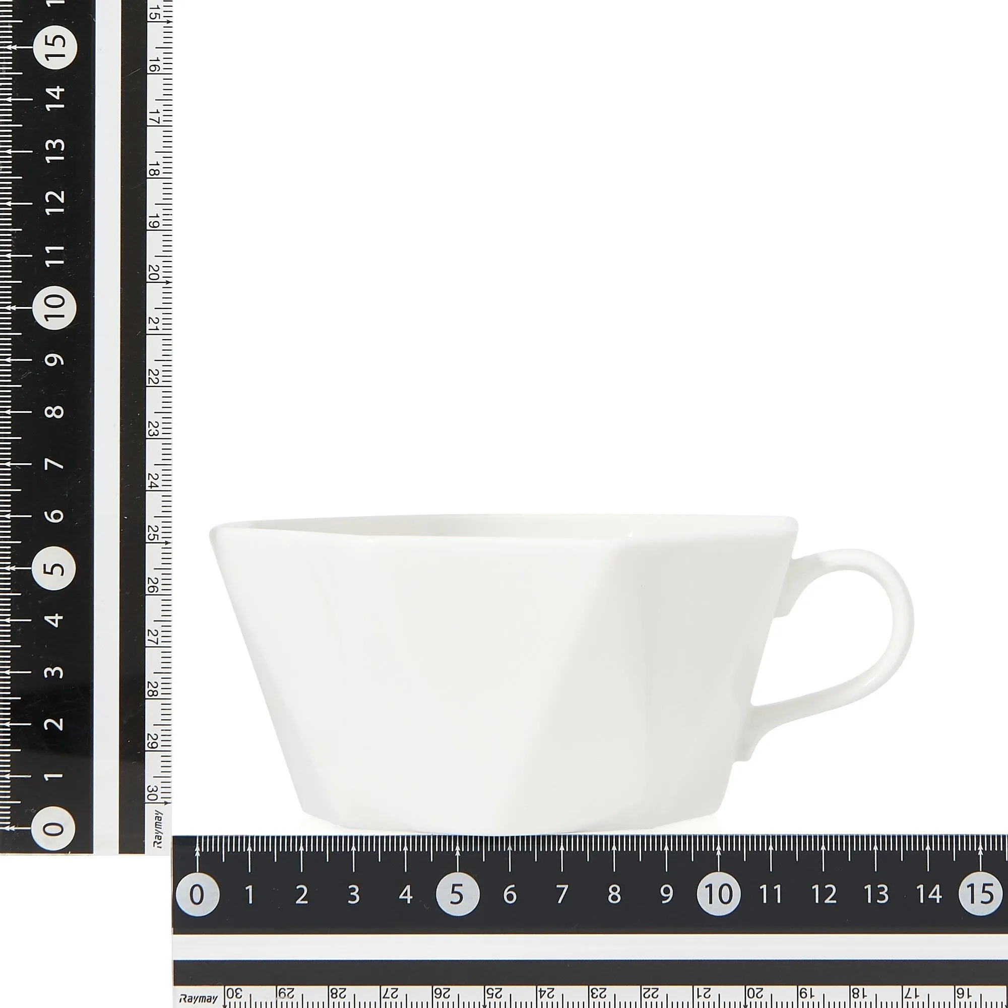 Blanche Soup Cup Octagon  White