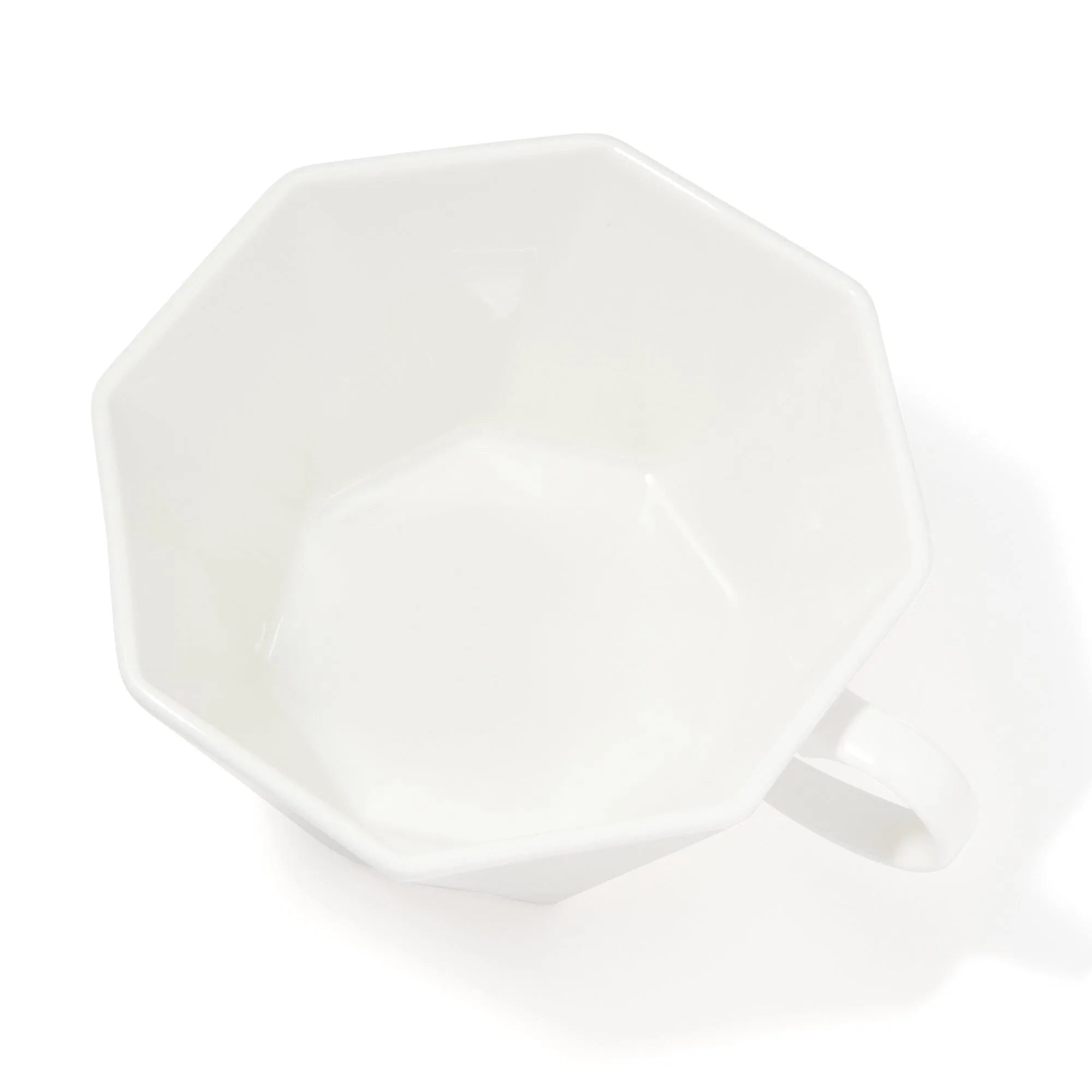 Blanche Soup Cup Octagon  White