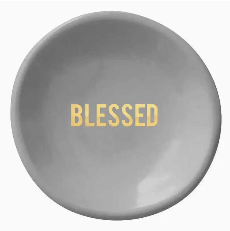 Blessed Ceramic Ring Dish & Earrings