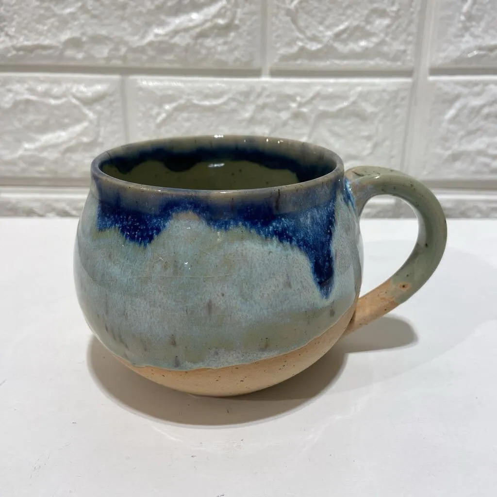 Blue Glaze Ceramic Mug