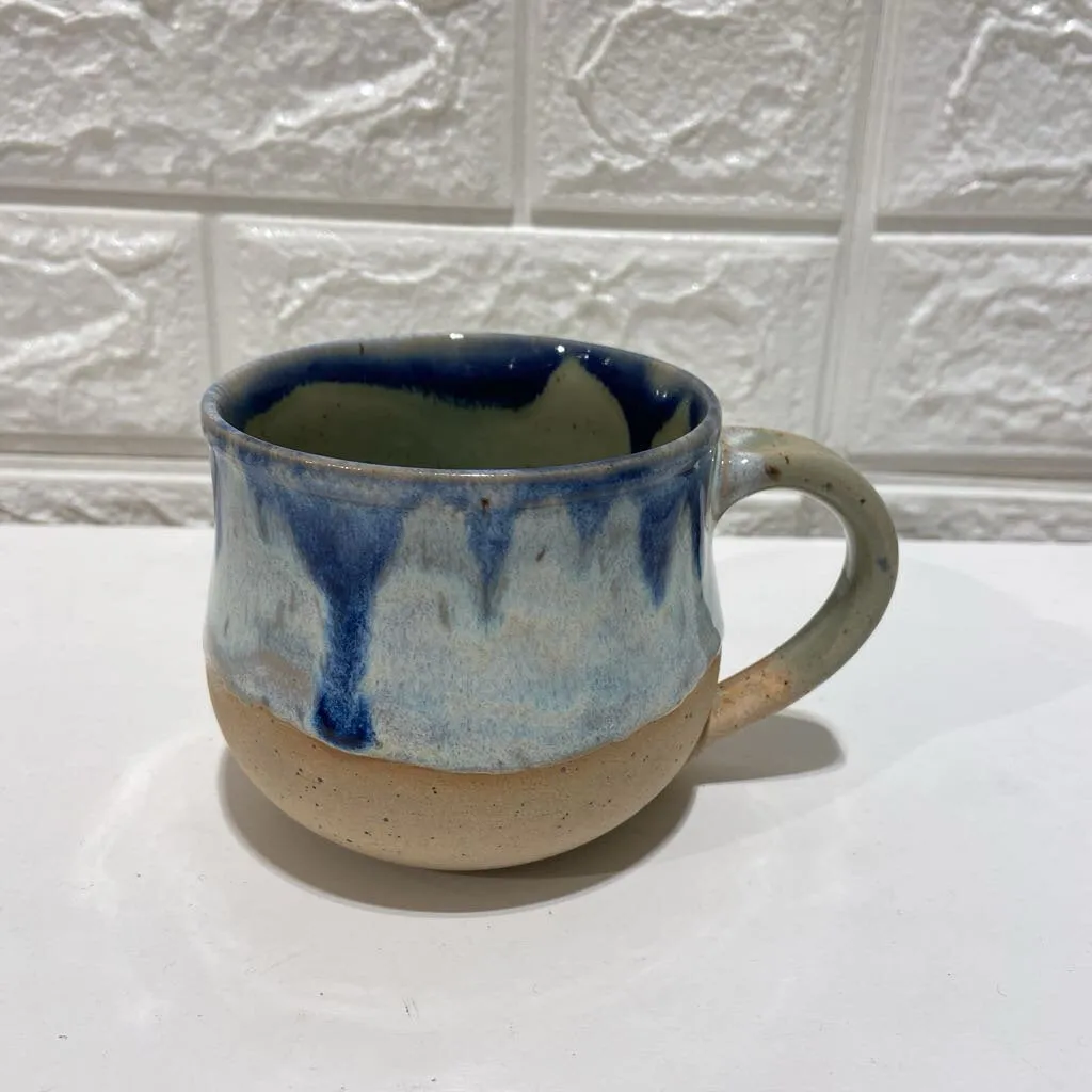 Blue Glaze Ceramic Mug