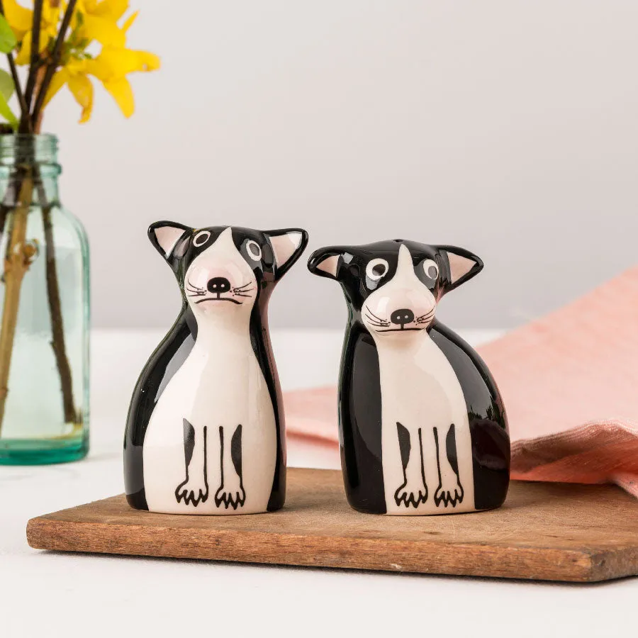 Boston Terrier Dog Salt and Pepper Shakers