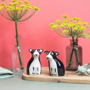 Boston Terrier Dog Salt and Pepper Shakers