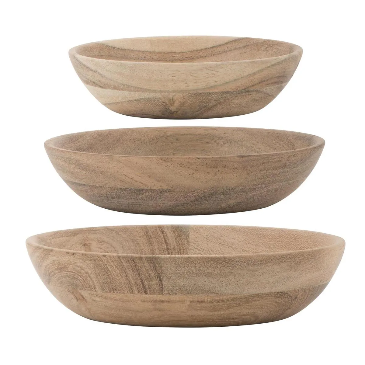 Bowl Set Of Three Acacia Wood