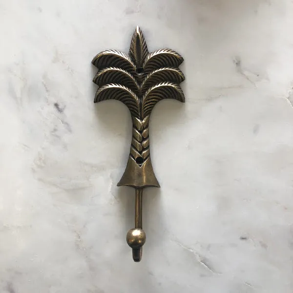 Brass Palm Tree Hook -