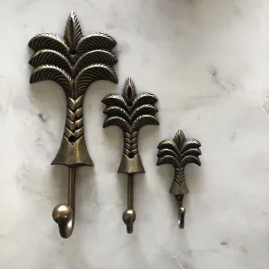 Brass Palm Tree Hook -