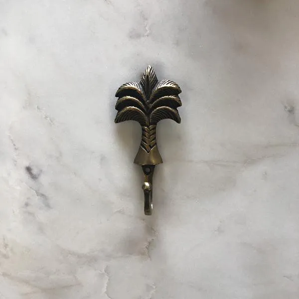 Brass Palm Tree Hook -