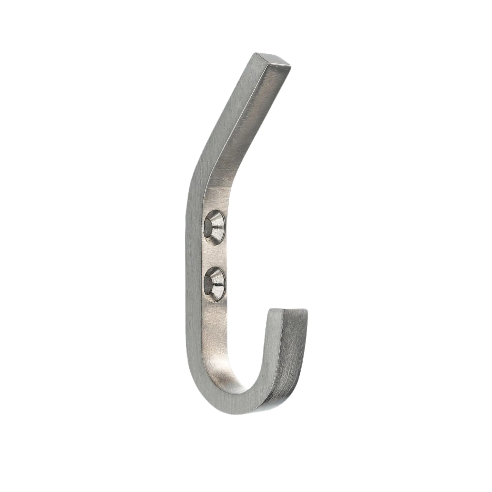 Breslin J Satin Silver Mudroom Wall Hook