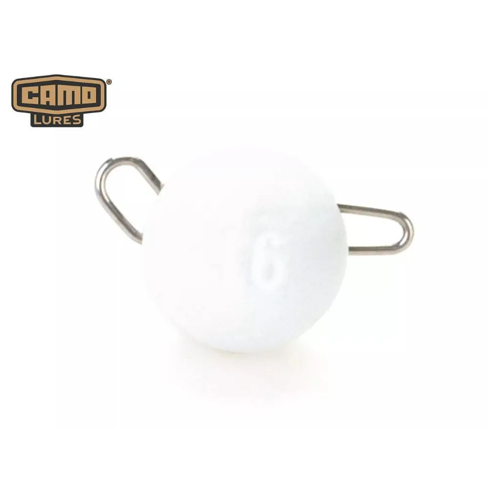 Camo Lures | Camo Tungsten Flexible Head | White