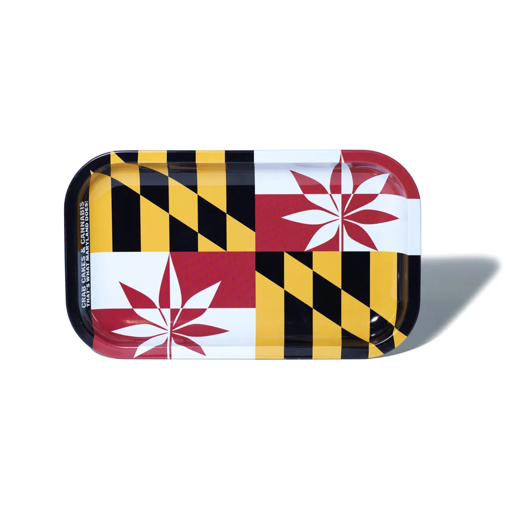 C&C Classic Flag Maryland Metal Tray