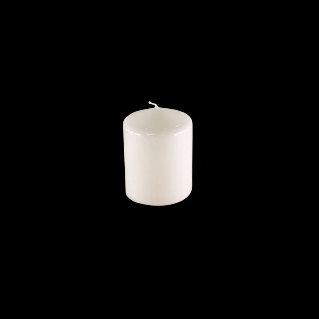 CANDLE WHITE D6 X H8cm