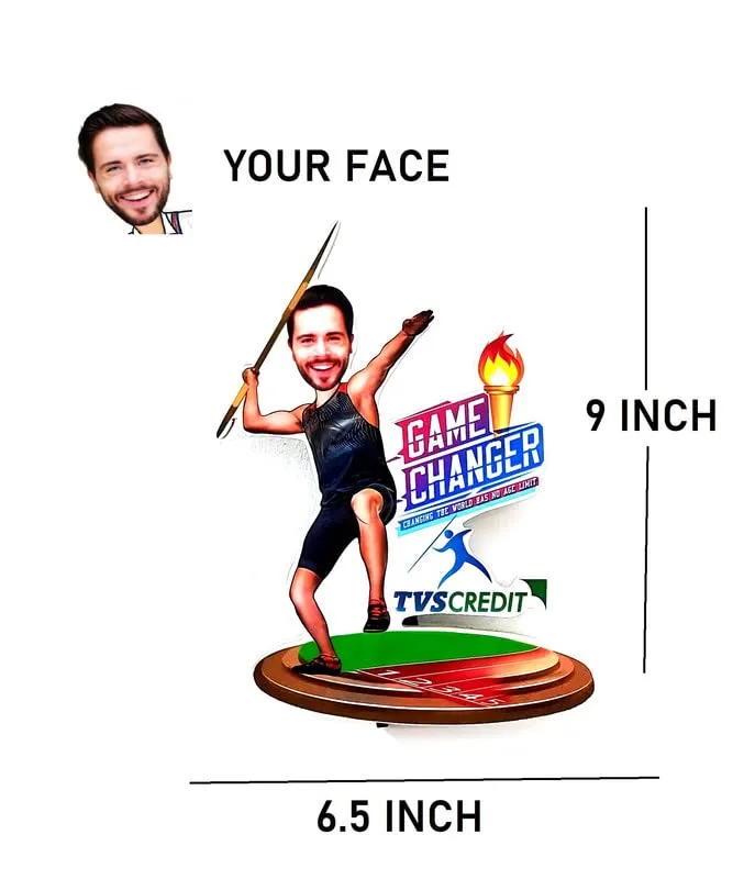 Caricature Personalized Gifts for Couple Wedding Anniversary Engagement Party Couple Caricature Wooden Cutout Photo Frame 9inch x 6.5 inch Multicolour OD_11