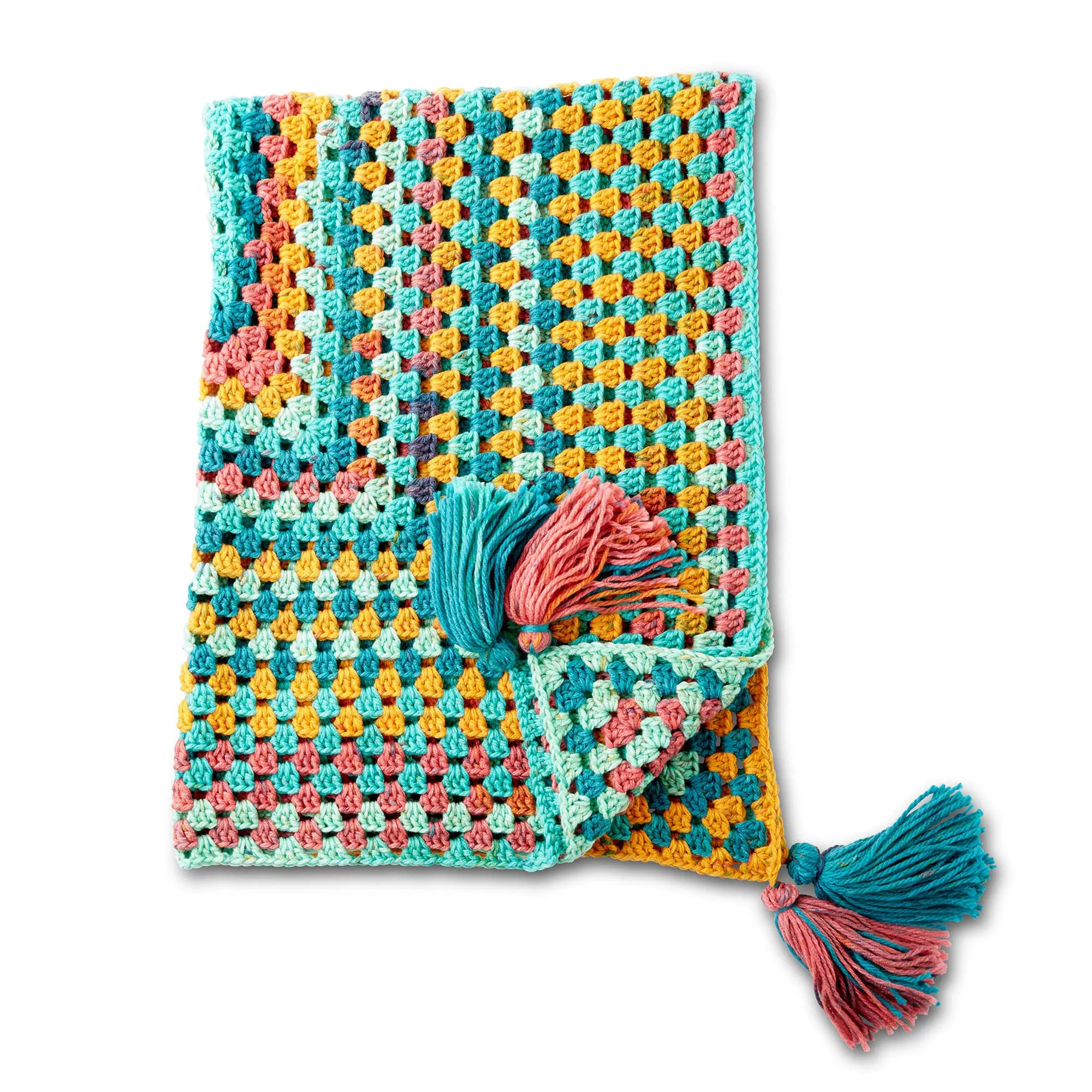 Caron Granny Rectangle Crochet Afghan