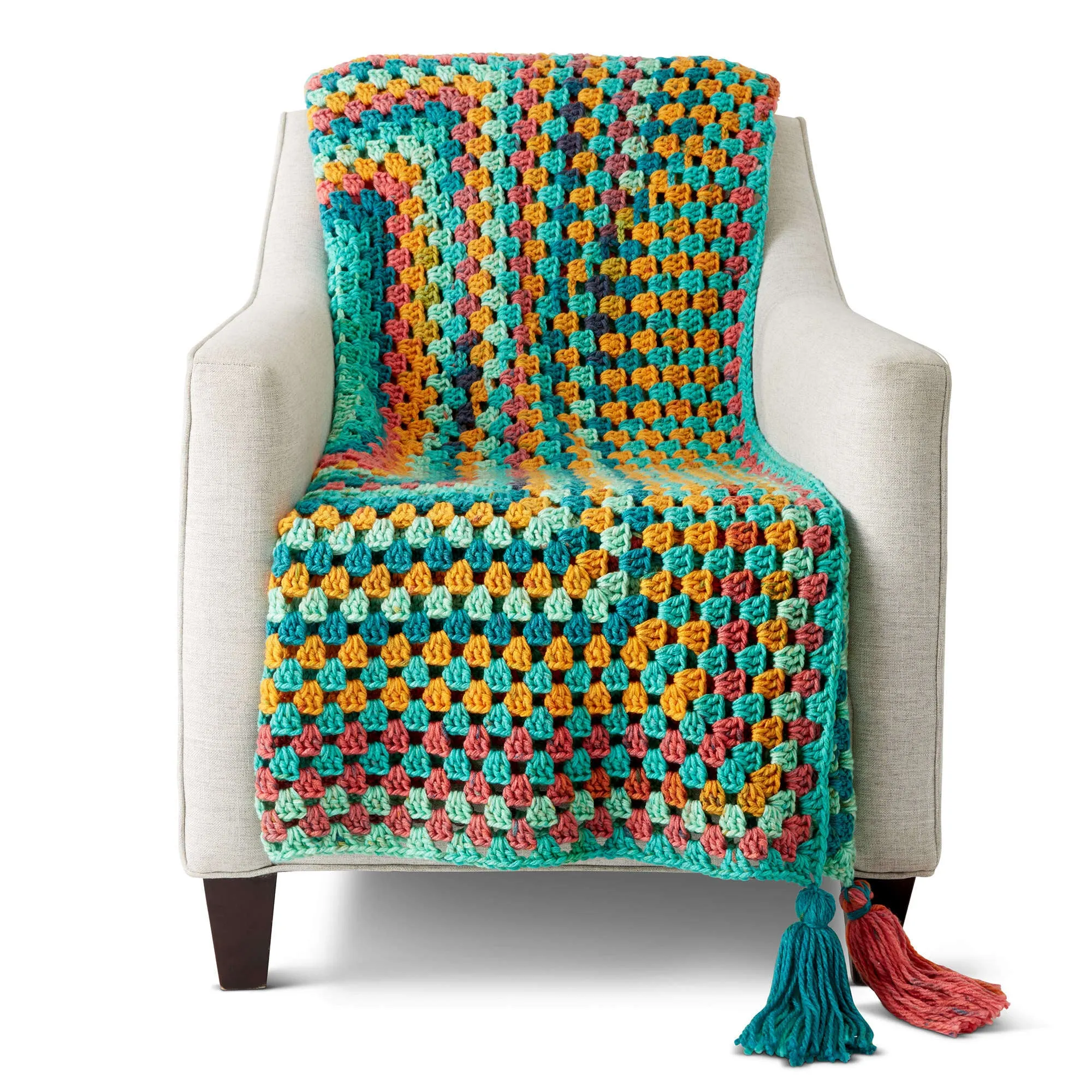 Caron Granny Rectangle Crochet Afghan