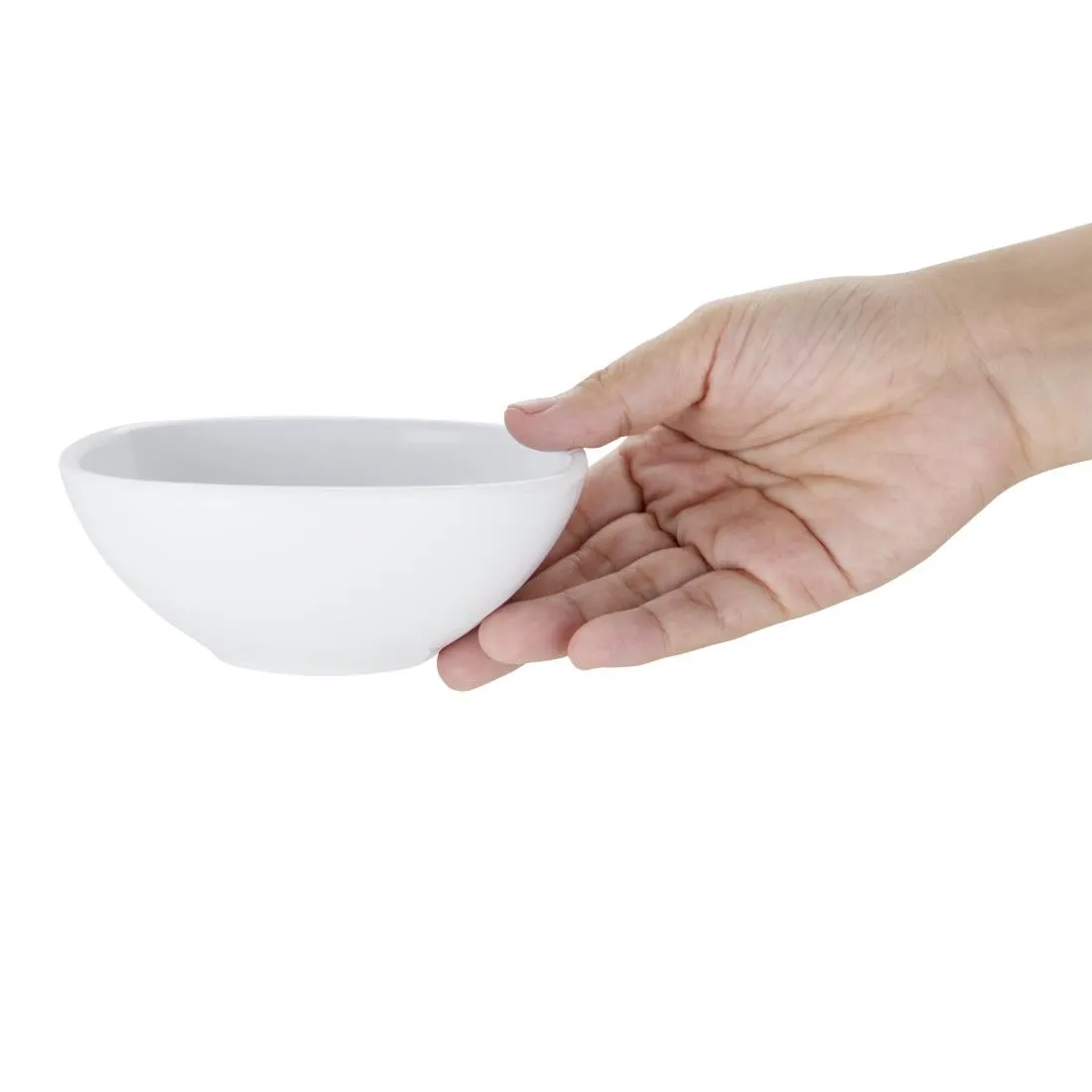 CD298 Kristallon Melamine Rounded Square Bowls 120mm (Pack of 6)