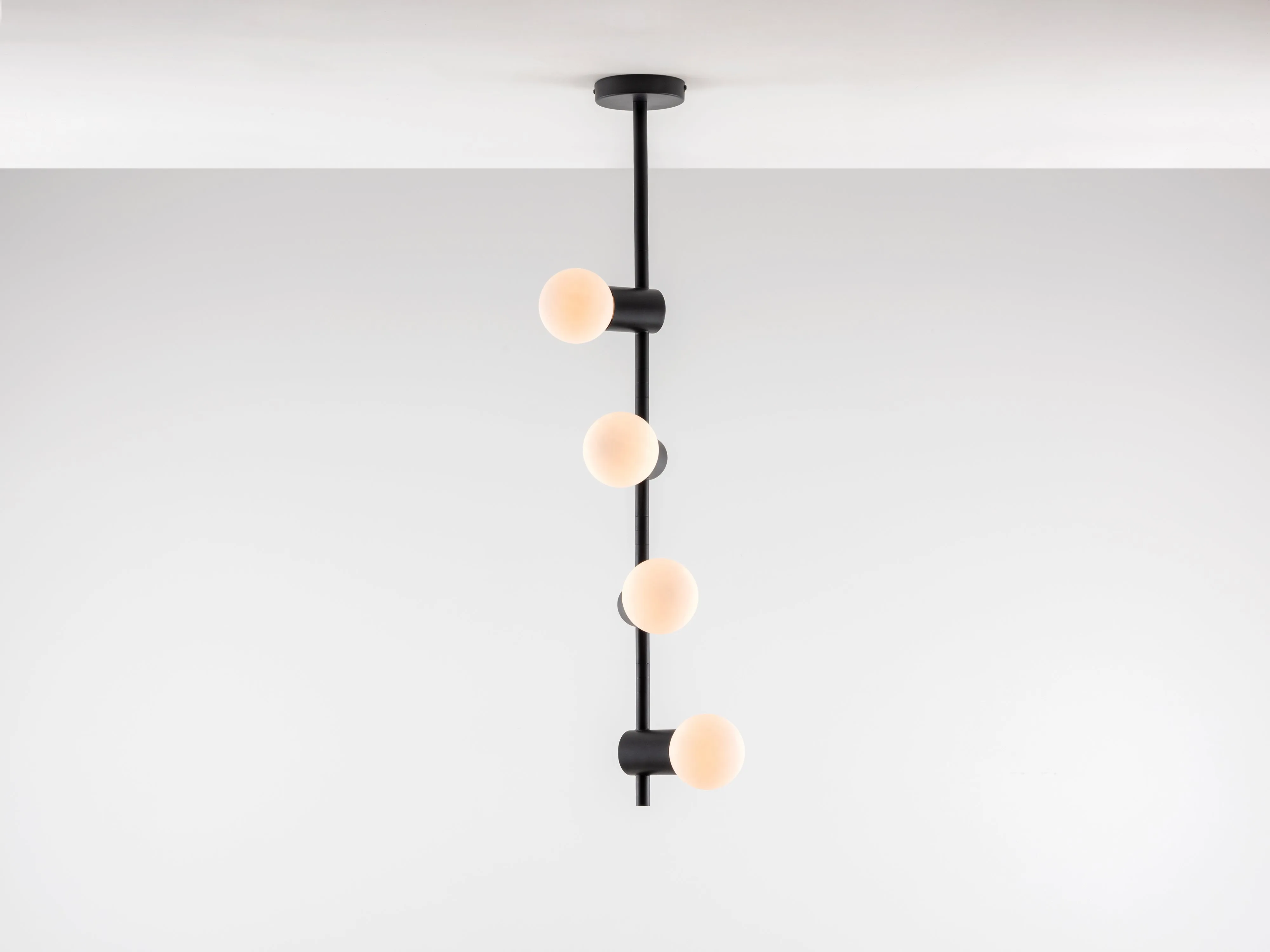 Charcoal grey angled ceiling light