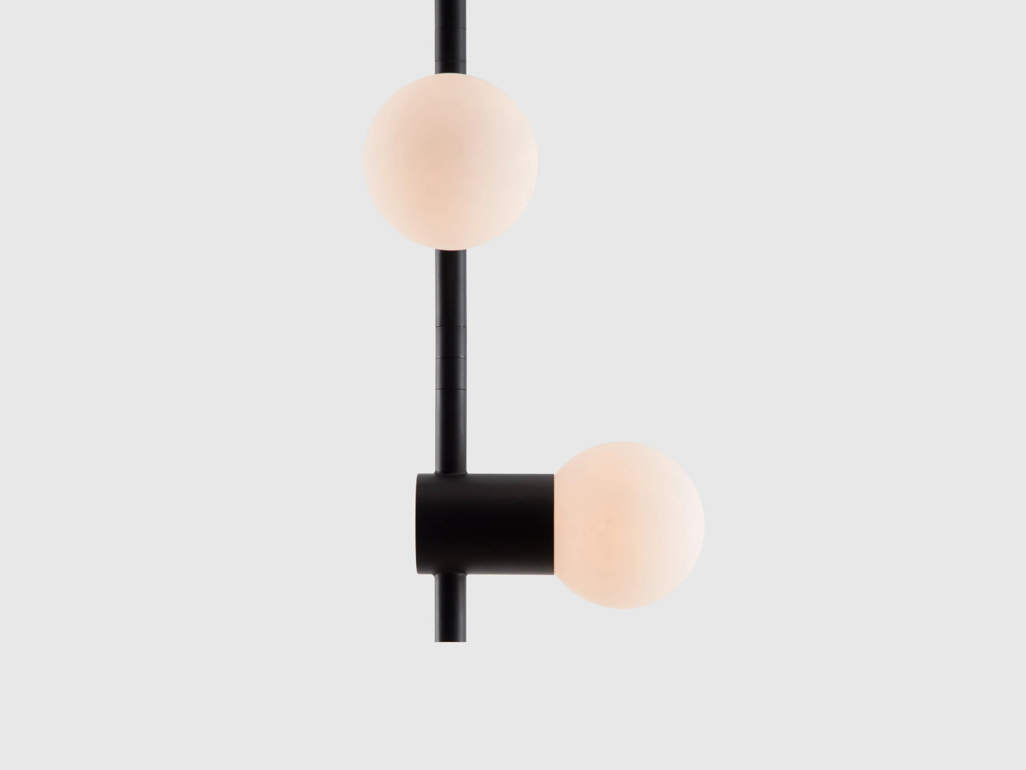 Charcoal grey angled ceiling light