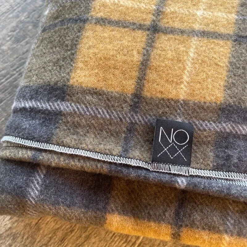 Charcoal Plaid | Kids Throw Blanket