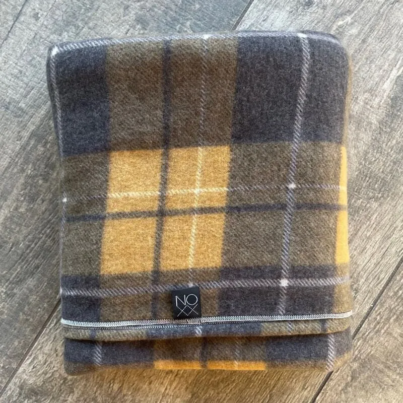 Charcoal Plaid | Kids Throw Blanket