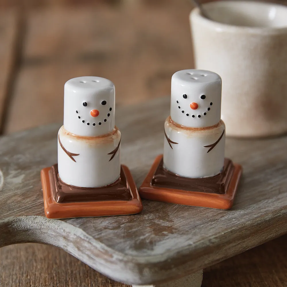Charming Ceramic S'mores Salt and Pepper Shakers for Your Farmhouse Table