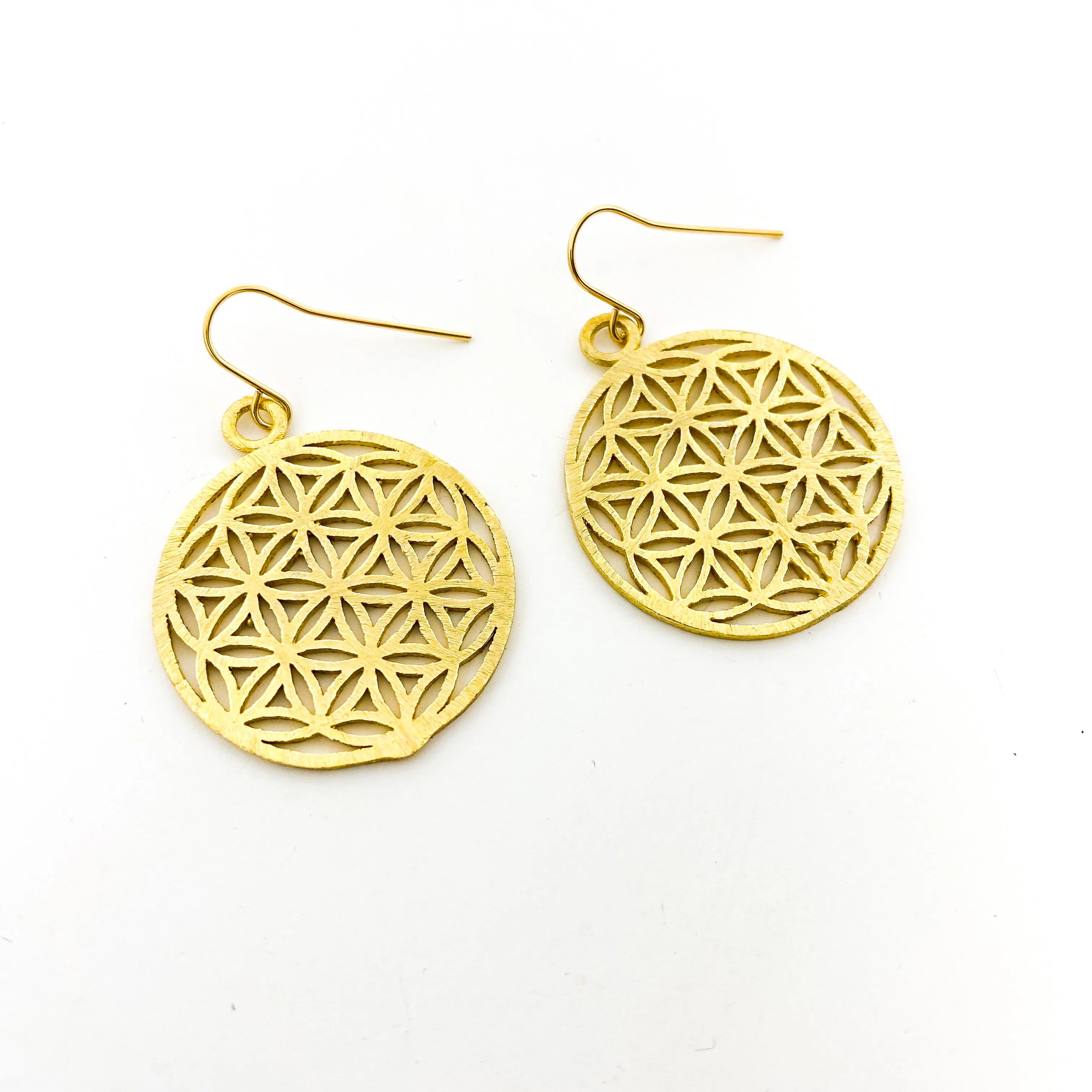 Cheyenne Sphere Pattern Earrings | Gold