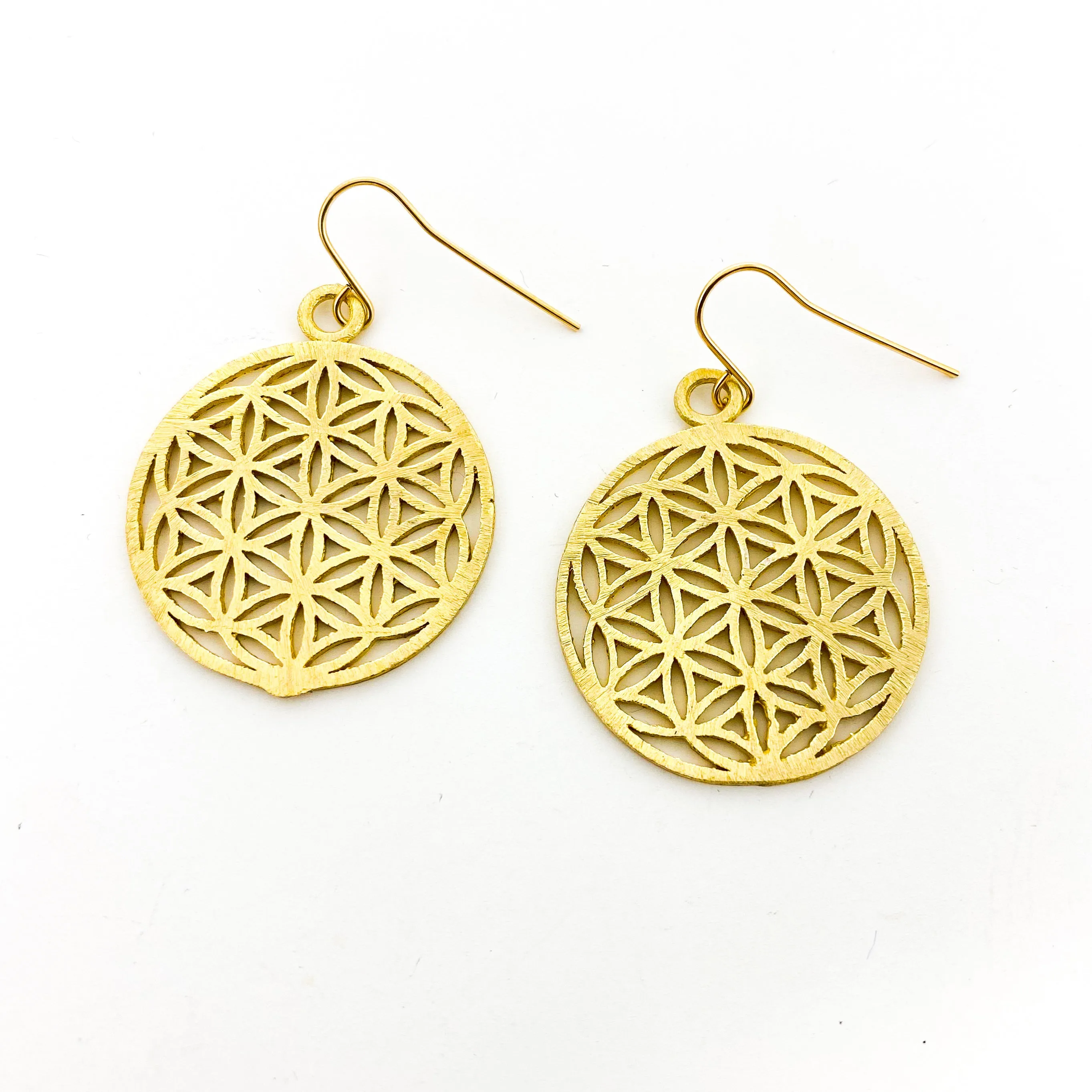Cheyenne Sphere Pattern Earrings | Gold