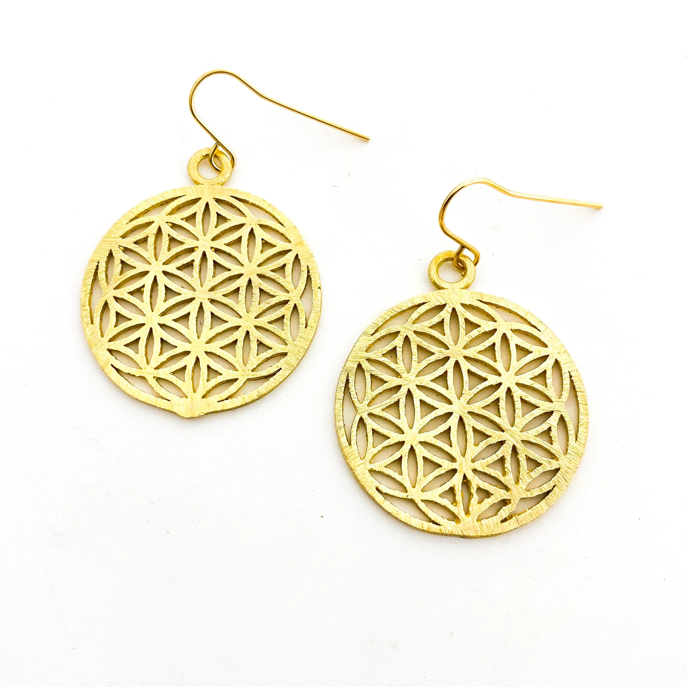 Cheyenne Sphere Pattern Earrings | Gold