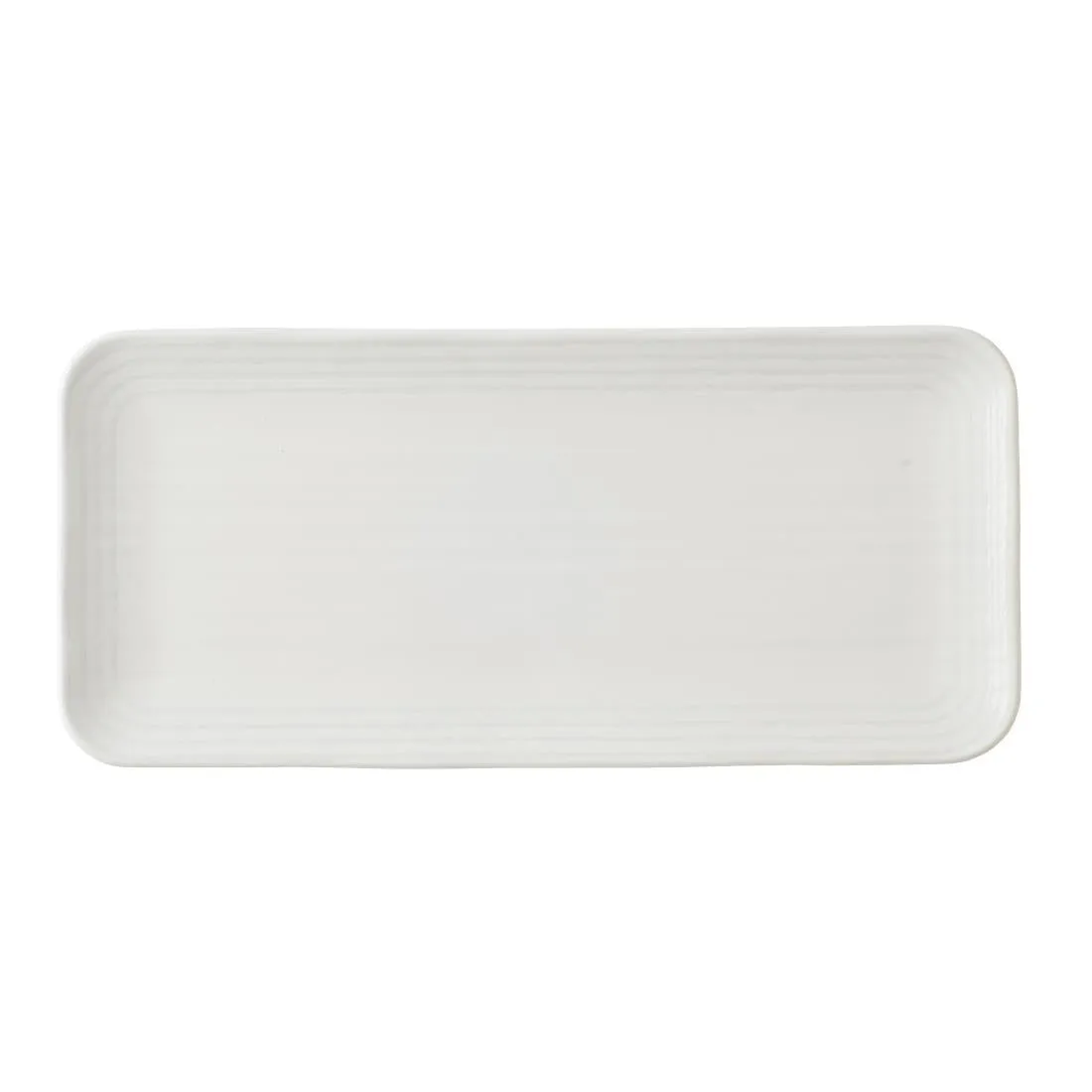 Churchill Dudson Harvest Norse White Organic Coupe Rect Platter 350 x 159mm (Pack of 6)