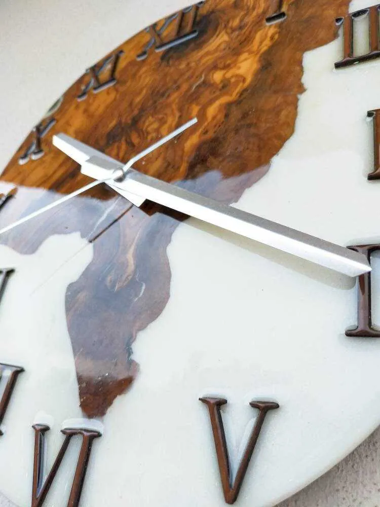 Clocks for wall, Resin Wall Clock, Wall Clock, Wood Clock, Wood Decor, Wooden Clock, Large wall clock, Large wall clock