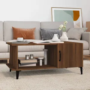 Coffee Table Brown Oak 90x50x40 cm Engineered Wood