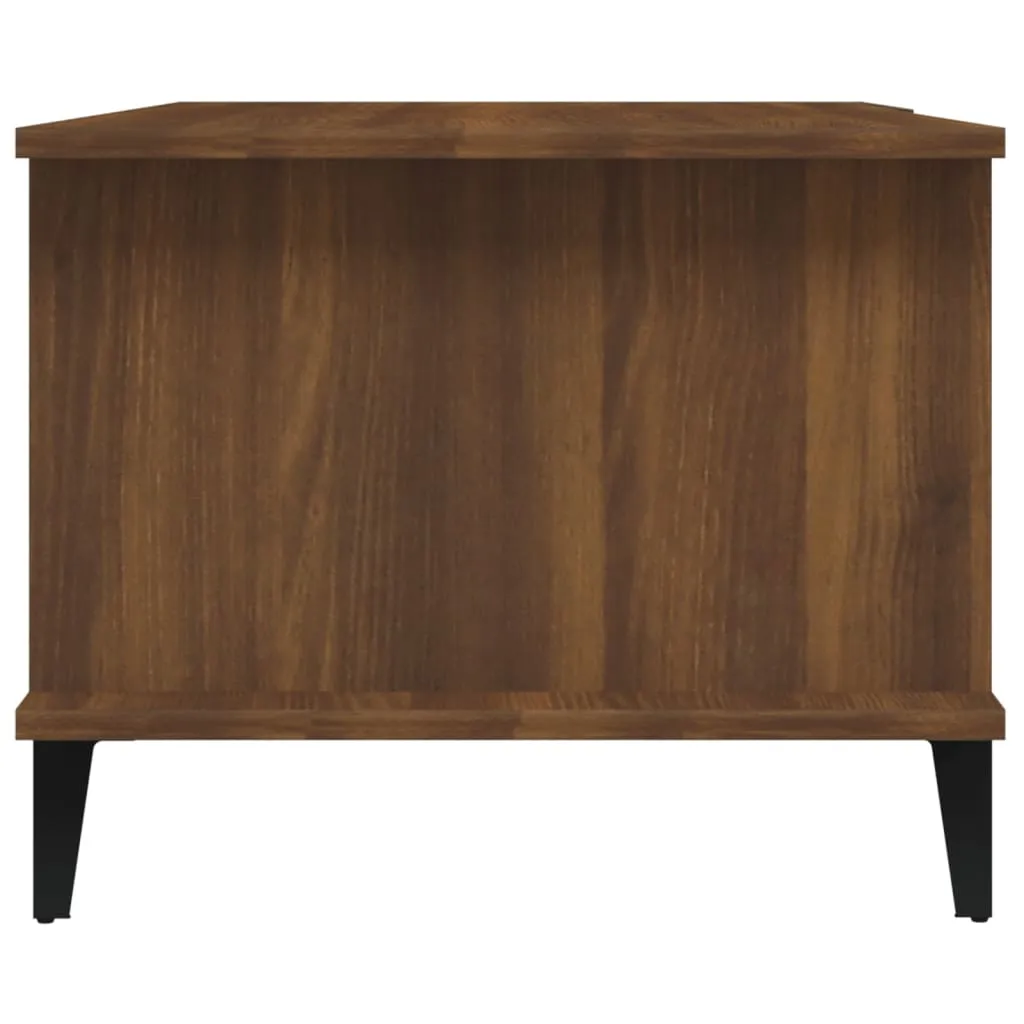 Coffee Table Brown Oak 90x50x40 cm Engineered Wood