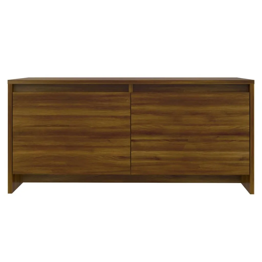 Coffee Table Brown Oak 90x50x41.5 cm Chipboard