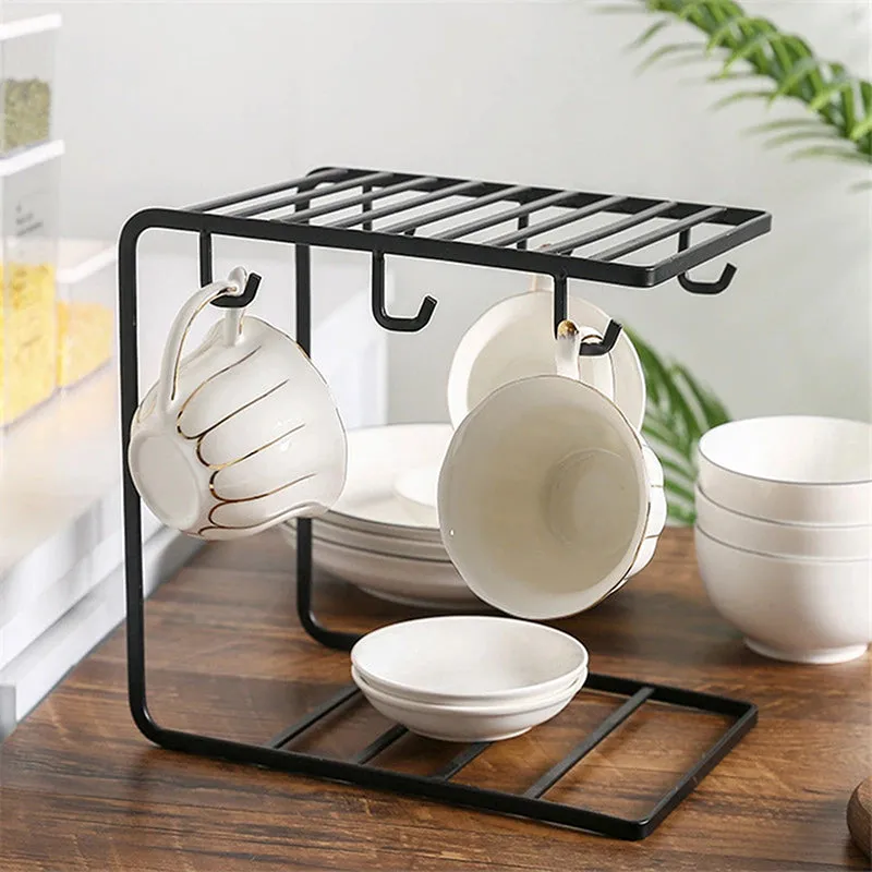 Coffee Tea Mug Cup Holder 6 Hook